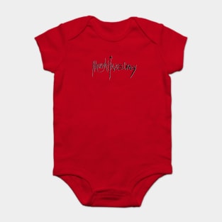 ithoughtiwascrazy - Black and White - YouTube Logo Baby Bodysuit